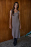 Velvet Mocha Midi Dress - Hallelu Clothing Boutique