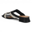 Verina Black Off-White Straw Sandal