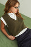 Layered Sweater Vest Tee