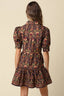 Vienna Printed Tie-Waist Mini Dress - Hallelu Clothing Boutique