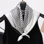 Vintage Letter Print Satin Square Scarf for Women_CWASC0809 - Hallelu Clothing Boutique