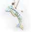 WB Dolphin Map Wood Ornament - Hallelu Clothing Boutique