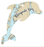 WB Dolphin Map Wood Ornament - Hallelu Clothing Boutique