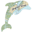 WB Dolphin Map Wood Ornament - Hallelu Clothing Boutique