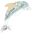 WB Dolphin Map Wood Ornament - Hallelu Clothing Boutique