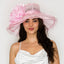 Wide Brim Organza Hat - Hallelu Clothing Boutique